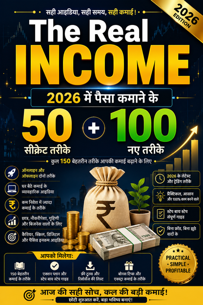 The Real Income: 50 सीक्रेट + 100 नए कमाई के तरीके