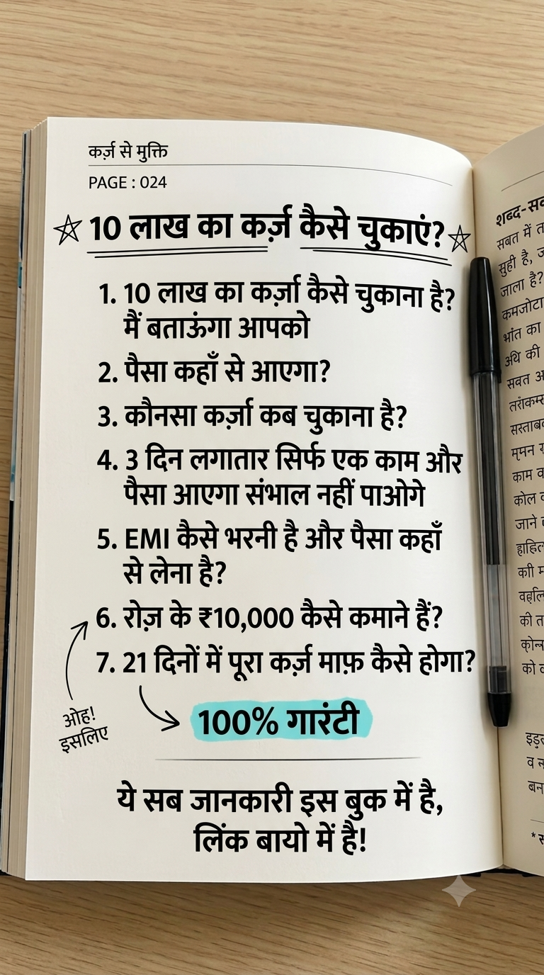 कर्ज़ से परेशान हैं? ये किताब आपकी ज़िंदगी बदल देगी! 📖✨