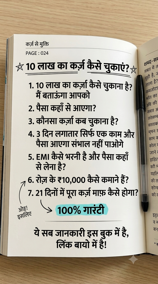 कर्ज़ से परेशान हैं? ये किताब आपकी ज़िंदगी बदल देगी! 📖✨
